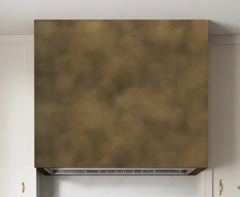 RHM Antique Brass Stove Hood Box Design for Kelia's Project