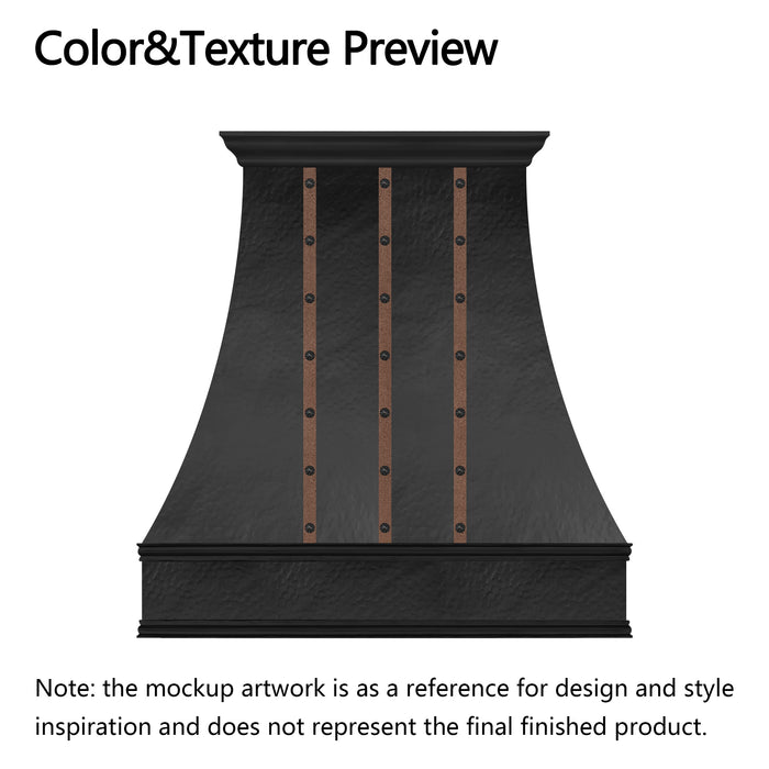 RHM Copper Custom Kitchen Hood for Taryn