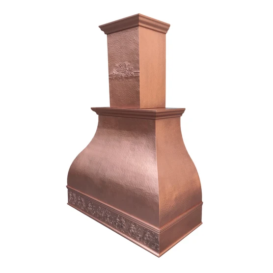 RHM Custom Copper Range Hood for Leslie