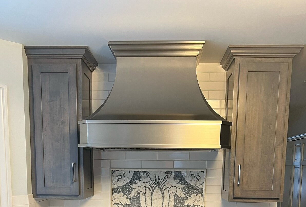 traditional stainless steel wall mounted hood