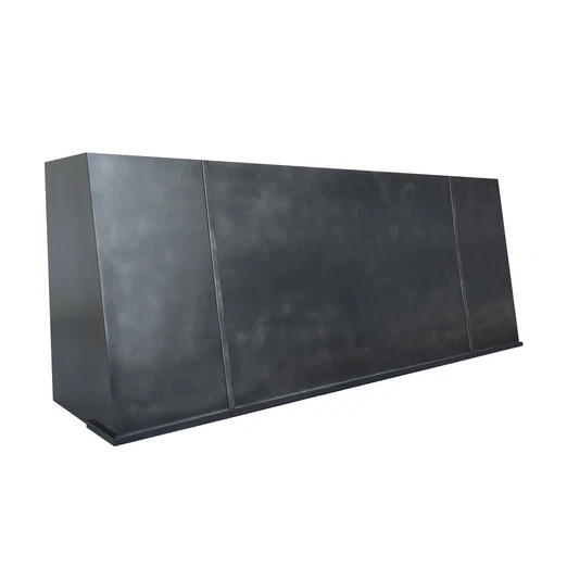 RHM Sloped Handcrafted Stainless Steel Custom Vent Hoods H11 for Jessica