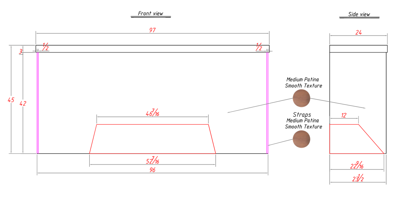 RHM Box Shaped Custom Copper Kitchen Hood for Megan's Project