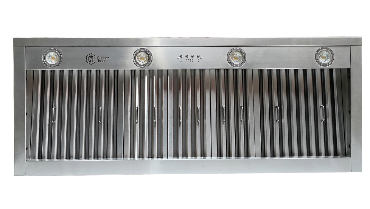 Stainless Steel Range Hood Insert/Liner with LED Light