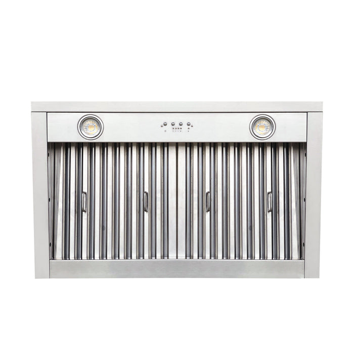 Custom Color RAL-7021 Stainless Steel Kitchen Hood 36"W x 39"H x 24"D With Liner and Blower SH8-5TRBE (in-stock)