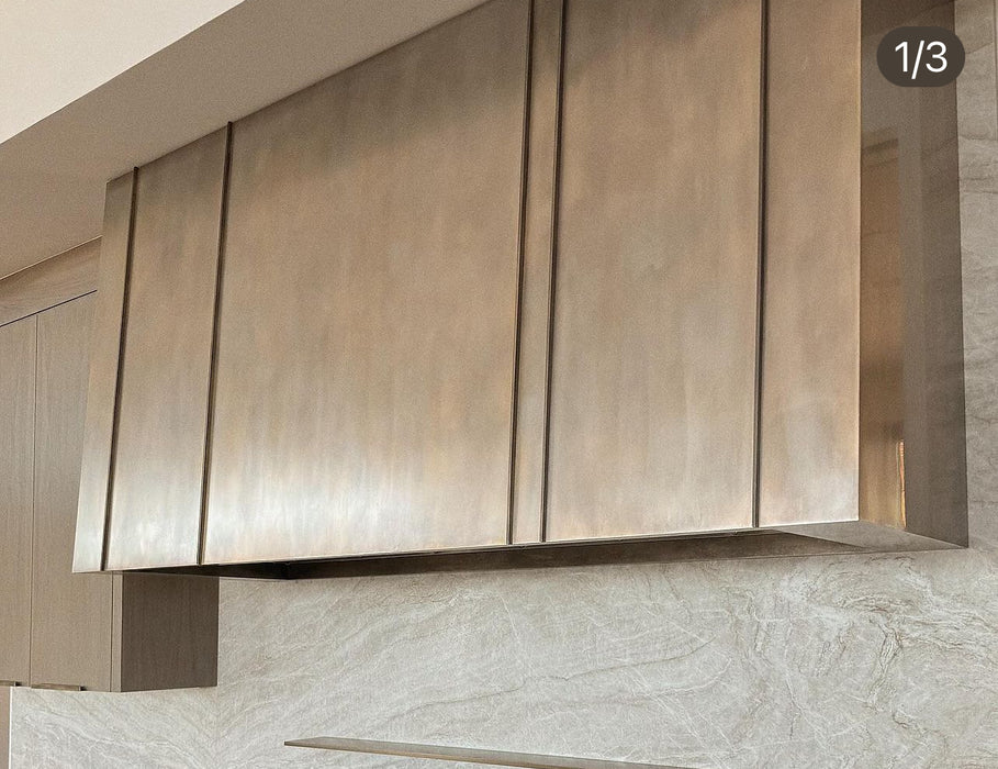 RHM Angled Stainless Steel Custom Range Hoods H11-5PM for Diane