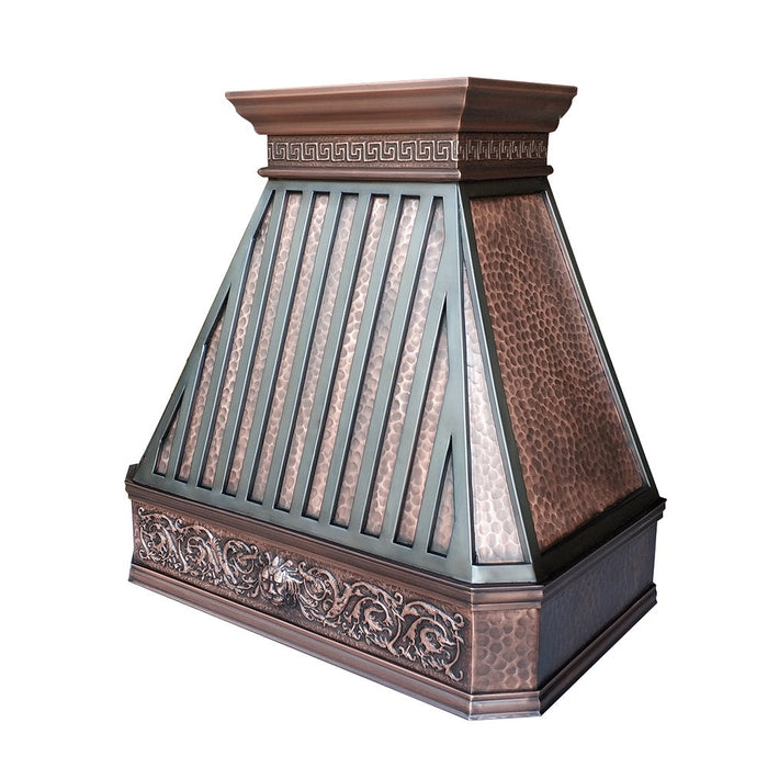 Custom Copper Range Hood Royalty Style