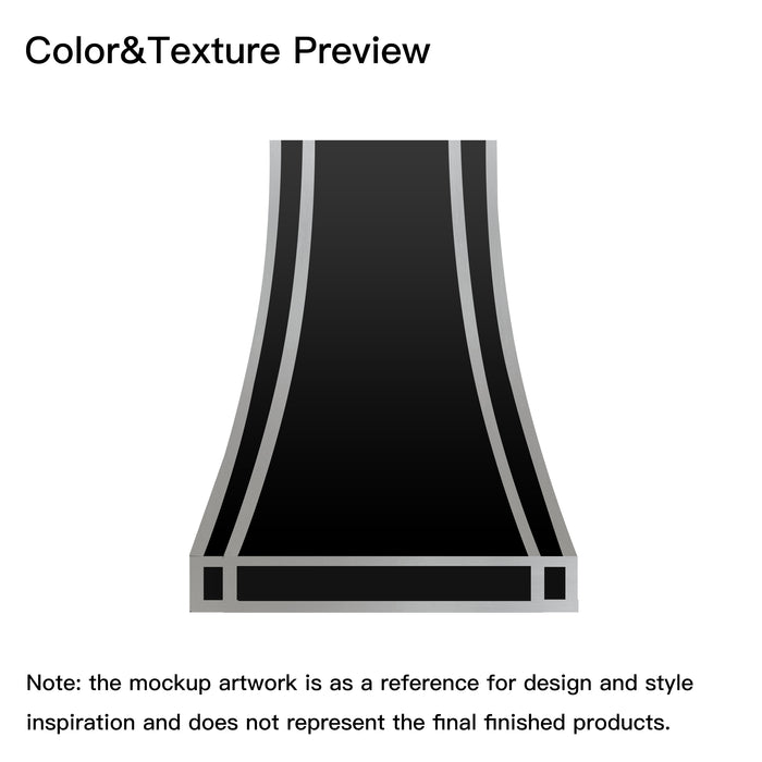 RHM Stainless Steel Custom Range Hood H33 for Sarah's Project