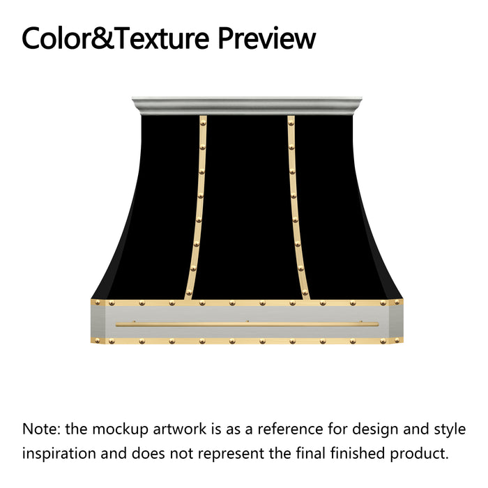 RHM Custom Stainless Steel Range Hood H3 for Ali