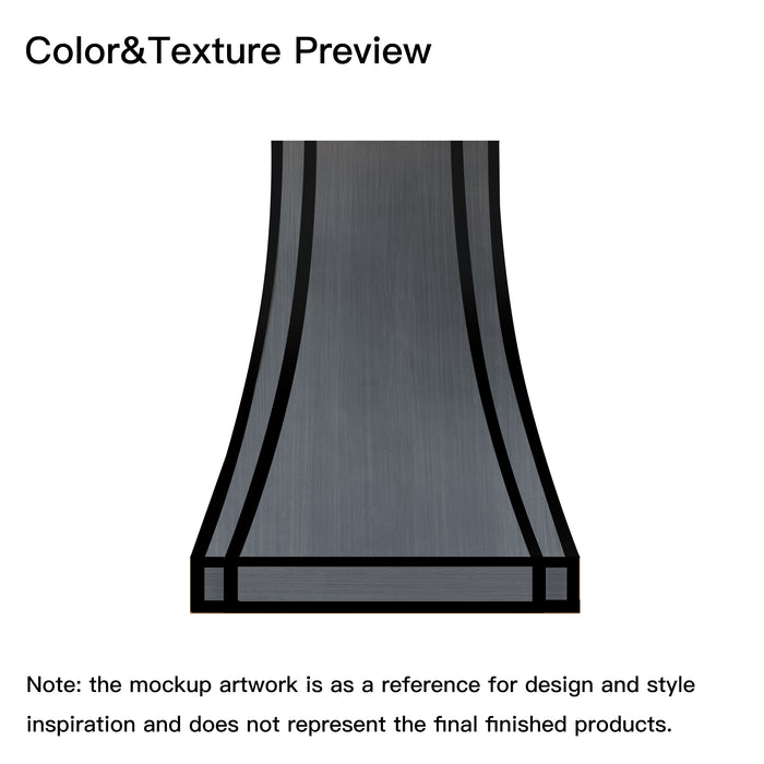 RHM Stainless Steel Custom Range Hood H33 for Sarah's Project