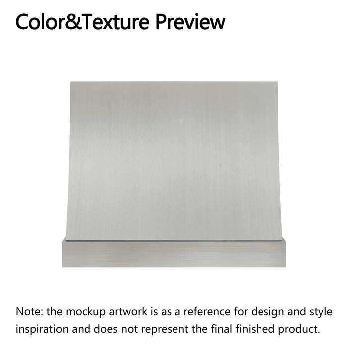 RHM Sloped Black Stainless Steel Custom Range Hood for Jay