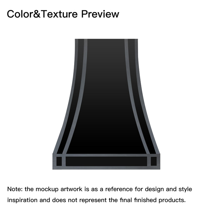 RHM Stainless Steel Custom Range Hood H33 for Sarah's Project