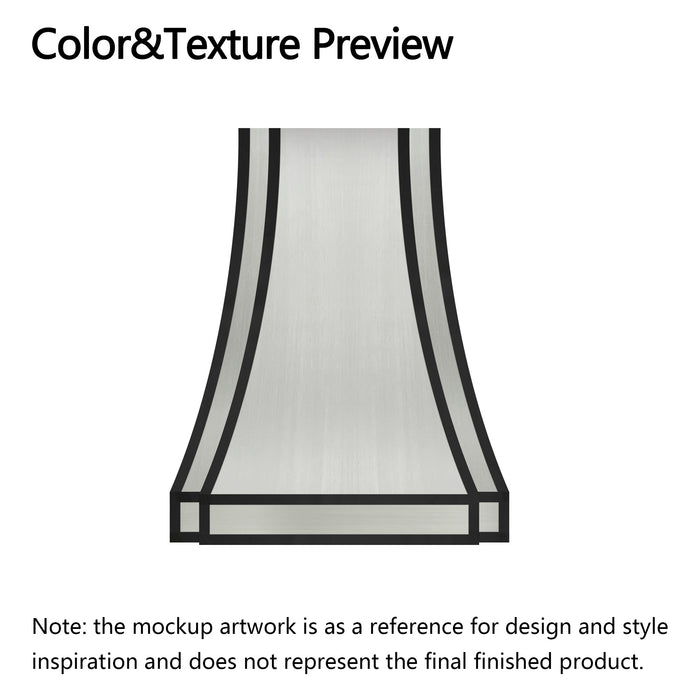 RHM Stainless Steel Custom Range Hood H33 for Sarah's Project