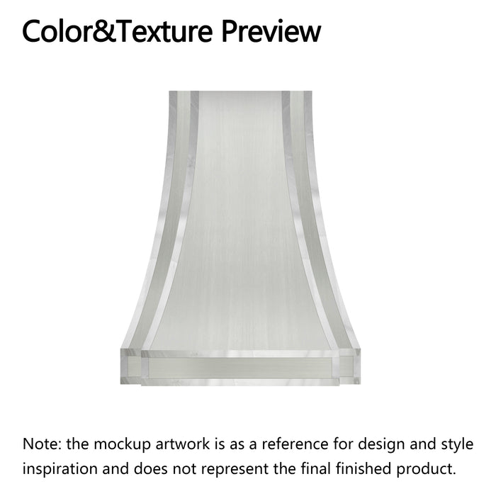 RHM Stainless Steel Custom Range Hood H33 for Sarah's Project