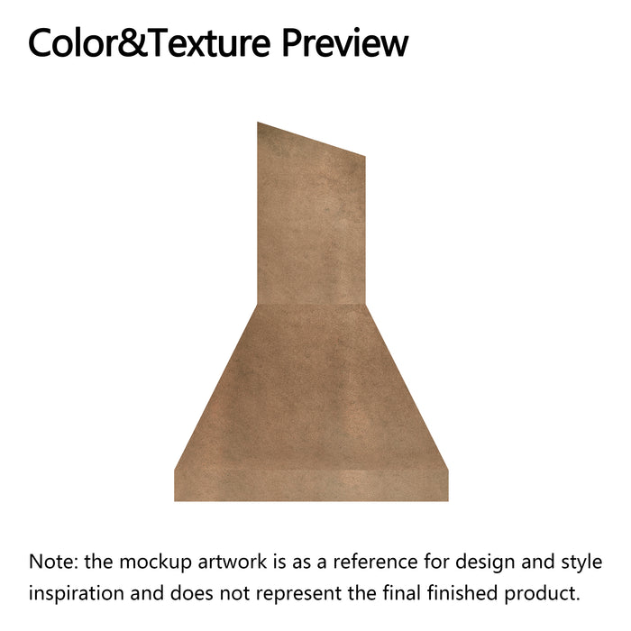 RHM Simple Chimney Copper Kitchen Hood for Abigayle