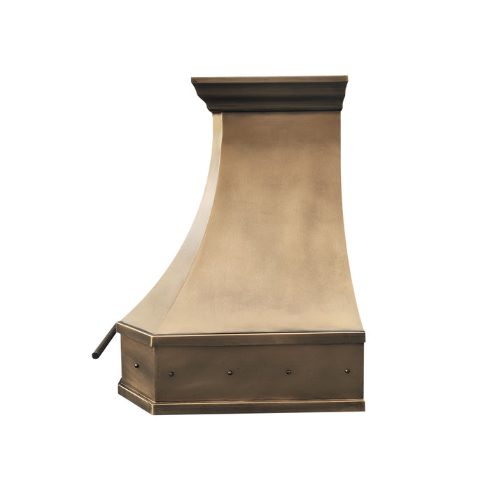 rangehoodmaster brass range hood 