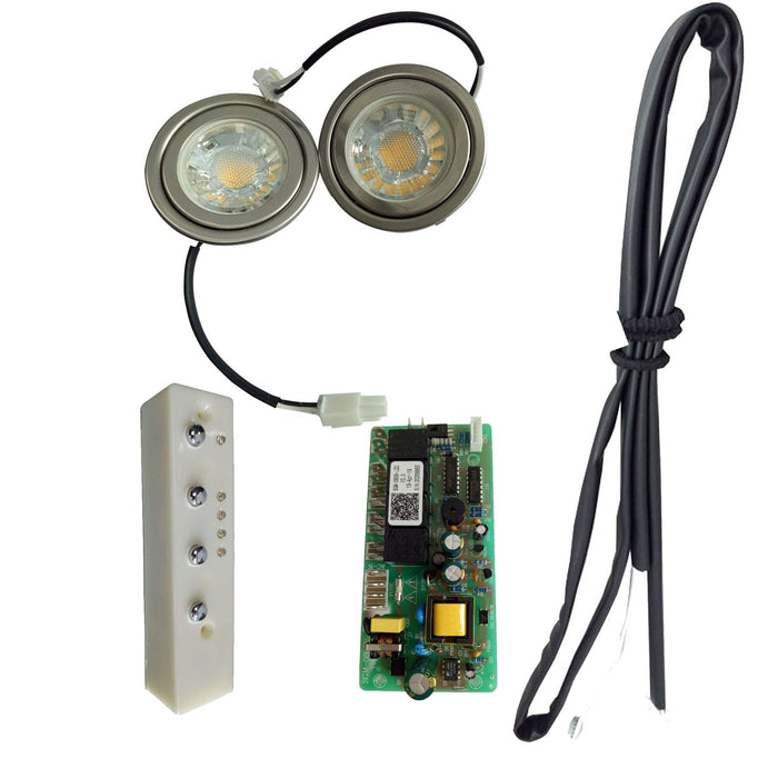 Range Hood Replacement Parts, Repair Kit, Including LED Bulbs(2pcs), Switch, Circuit Board, Power Cord