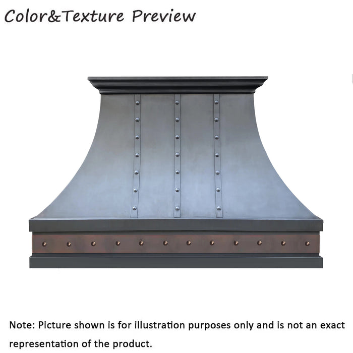 Dark Patina Stylish Copper Kitchen Range Hoods for Teri