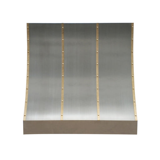 Custom Stainless Steel Slope Vent Hoods with Brass Straps SH8-4TR