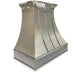 Sweep Brushed Stainless Steel Custom Range Hood with Polished Band