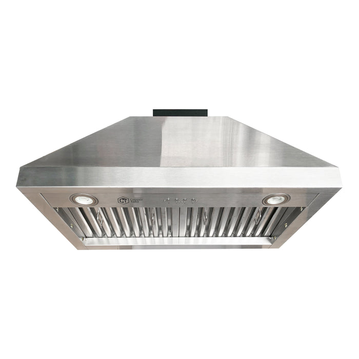 36 inches stainless steel hood insert