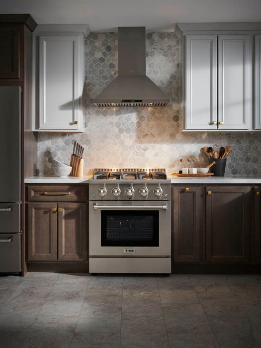 BOLD 30 4.2 Cu. Ft. 4 Burner Freestanding All Gas Range with Gas Stove and  Gas Oven in Stainless steel