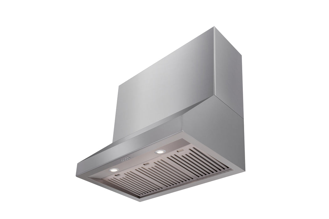 36 Inch Professional Range Hood, 16.5 Inches Tall in Stainless Steel RHM3602