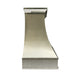 Brushed Stainless Steel Custom Range Hood with Polished Bands SH7-C3TRB