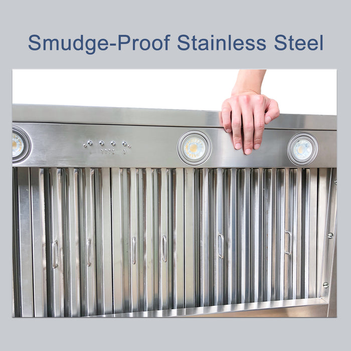 custom stainless steel range hood liner