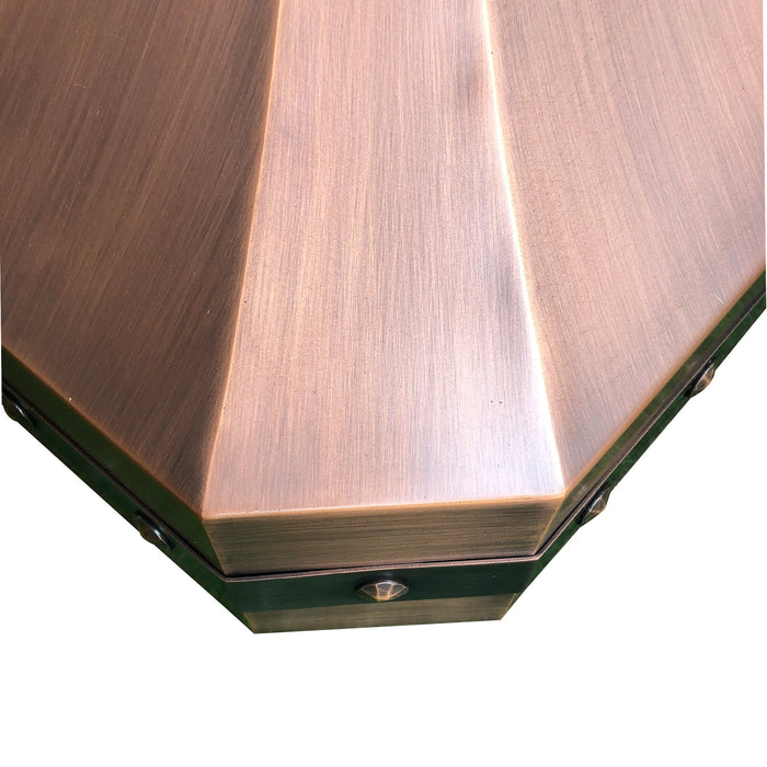Kitchen Suite Thor Stainless Steel Gas Range & Curved Copper Kitchen Hood CT-VH30TR-LRG