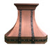 Traditional custom copper range hood