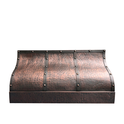Hammered-under-cabinet-copper-vent-hood