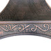 Antique Copper Custom Sweep Range Hood with Arch