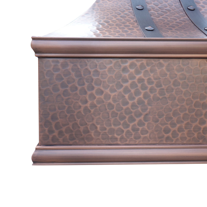 Copper Wall mount Vent Hood  36" W x 30" H VH07TR  (in-stock)