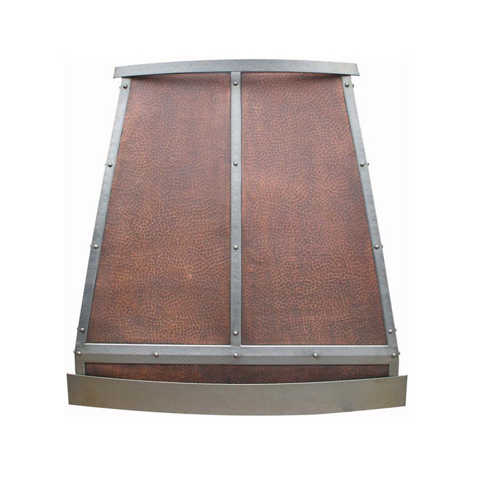 RHM Tapered Metal Copper Vent Hood with Steel Strap CT-VH12TR