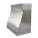 Ogee Brushed Stainless Steel Custom Range Hood with Mirror Accents