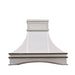 Custom Stainless Steel Vent Hood with Arched Apron SH7-S
