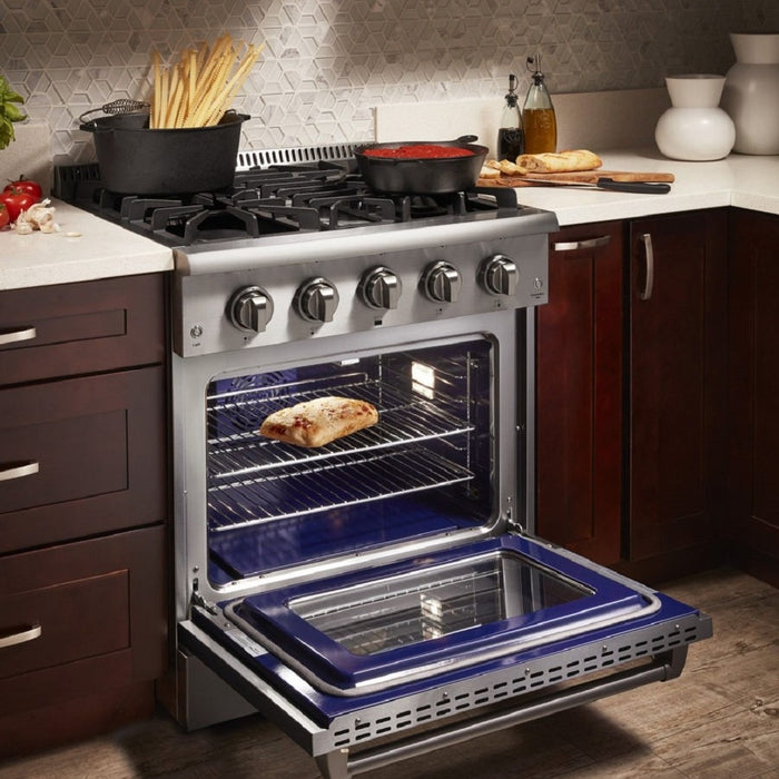 30 Inch 4.2 cu. ft. Professional Dual Fuel Range in Stainless Steel