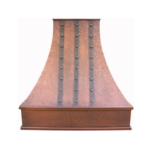 hammered copper vent hood