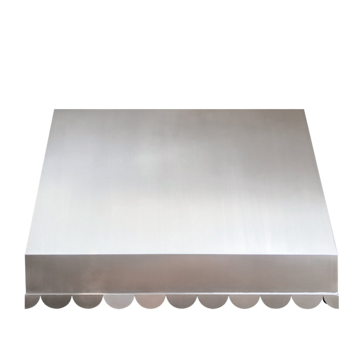 Custom Scalloped Stainless Steel Range Hood Wall-Mounted SH41