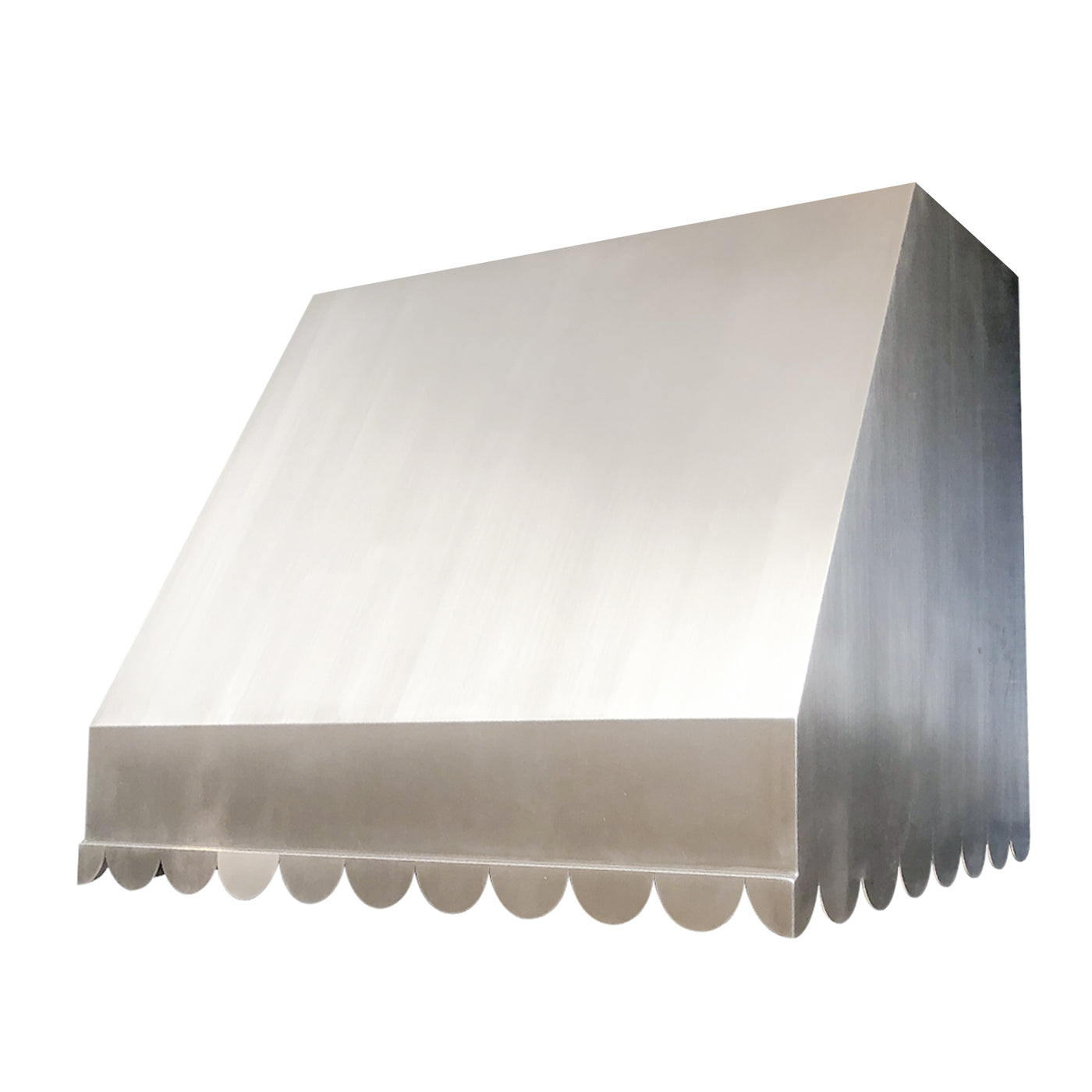 Custom Scalloped Stainless Steel Range Hood WallMounted SH41