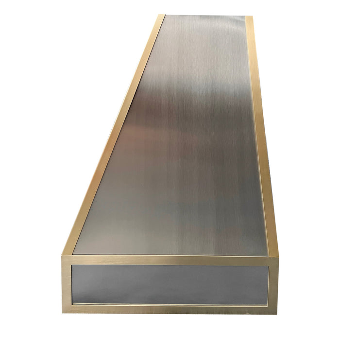 Tapered Brushed Silver Stainless Steel Custom Hood for Janice