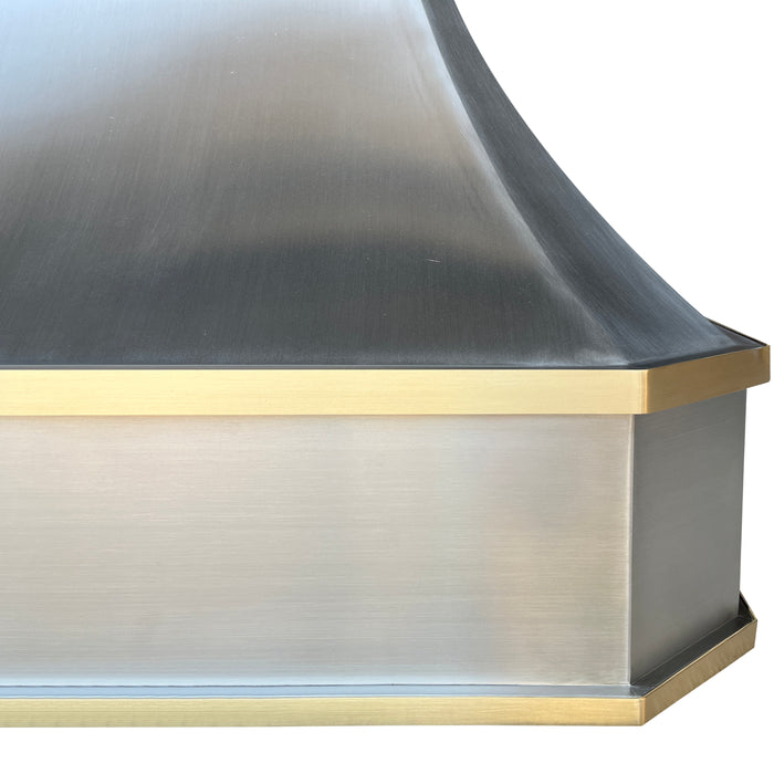  custom stainless steel designer range hood 
