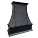 Stainless Steel Range Hoods with stepped Greek Revival apron moulding