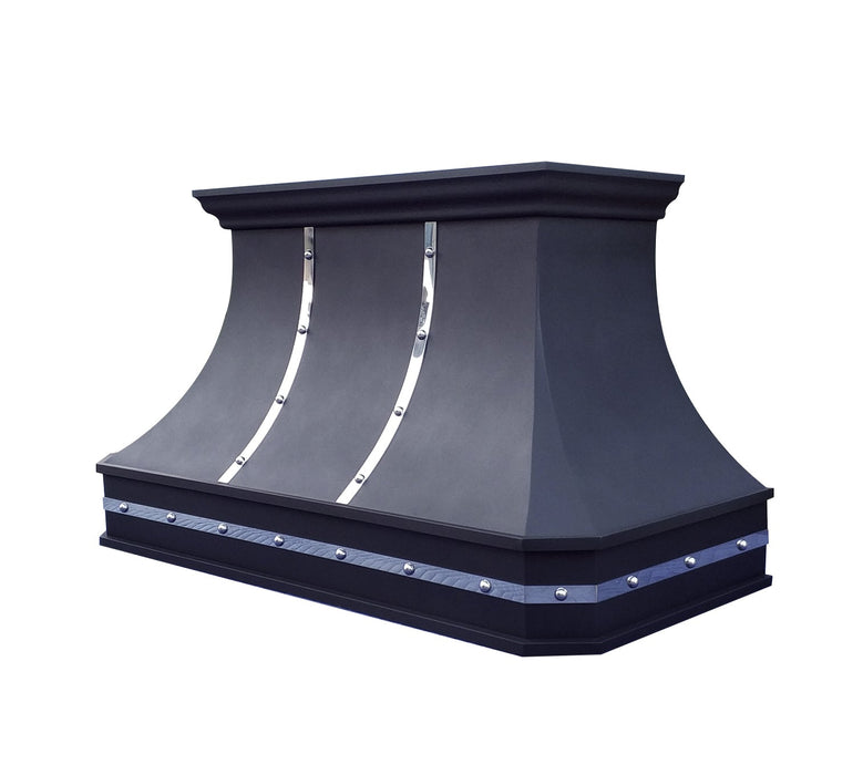 Custom Black Stainless Steel Range Hoods