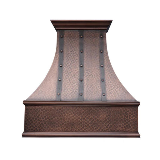 copper vent hood with strap