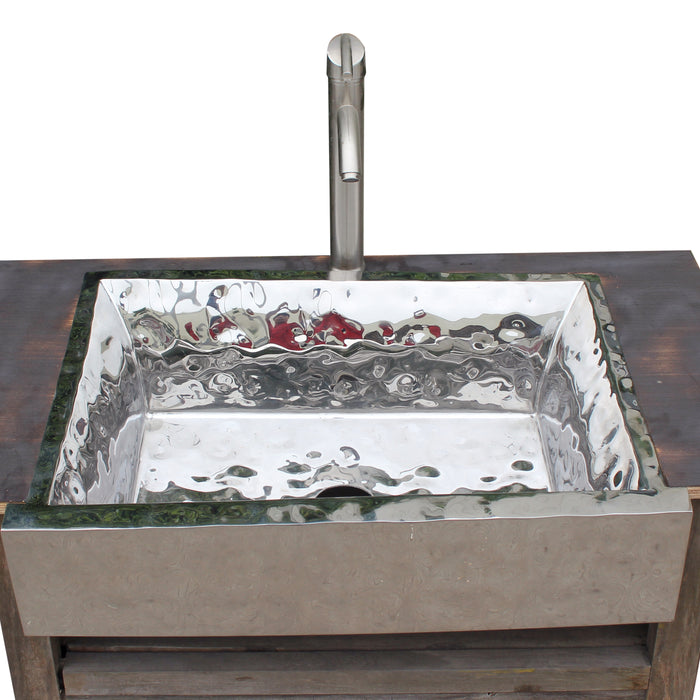 Hammered Water Ripple Shaped Undermount Stainless Steel Sinks