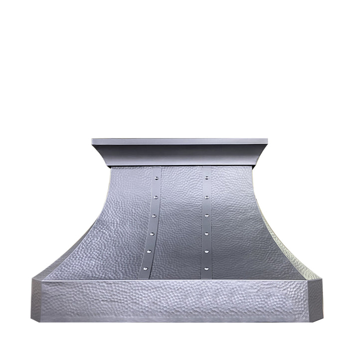 Black Copper Wall Mount Vent Hood Heavy Hammered 42" W x 27'' H CT-VH30TR (in-stock)