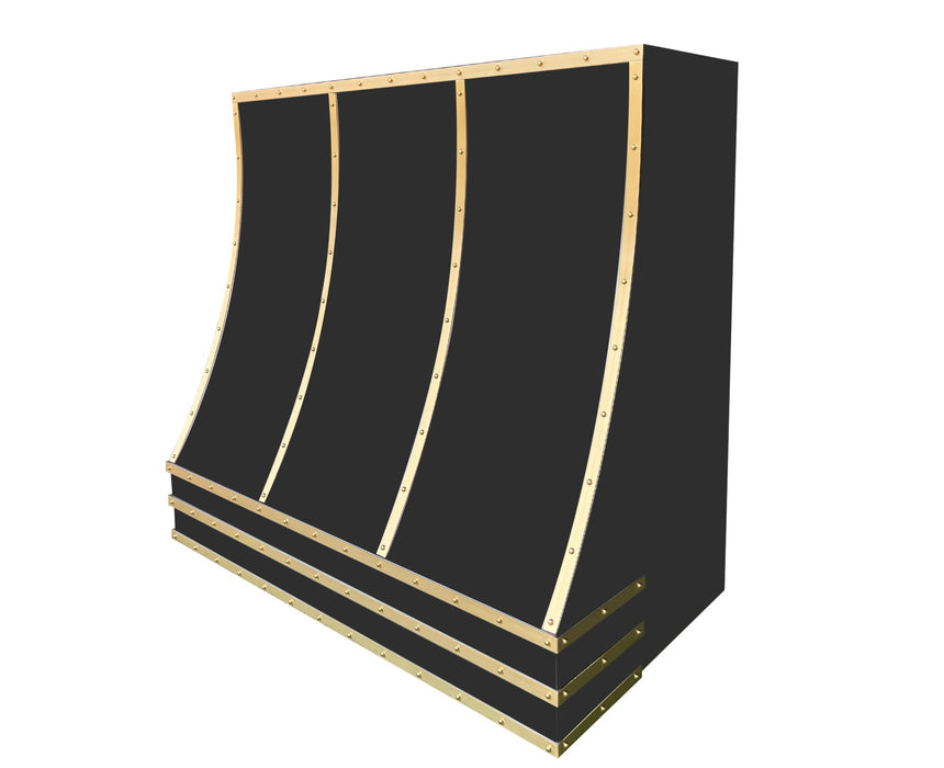 custom metal range hood