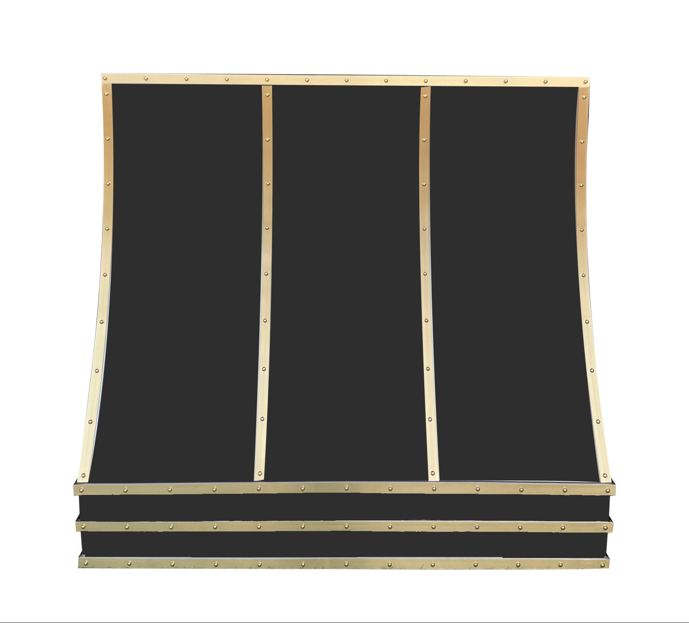 RHM Black Stainless Steel Custom Slope Metal Vent Hoods H85TRB for Tr