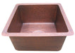 Square Custom Copper Bar Sink Copper Tailor